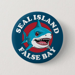 Seal Island False Bay - Scuba Diving With Sharks 2 Inch Round Button