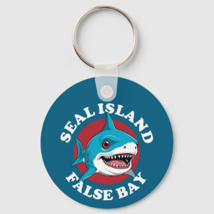 Seal Island False Bay - Scuba Diving With Sharks Keychain