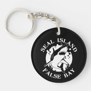 Seal Island False Bay - Scuba Diving With Sharks Keychain