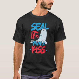 Seal It With A Kiss Animal Marine Biology Sea Lion T-Shirt