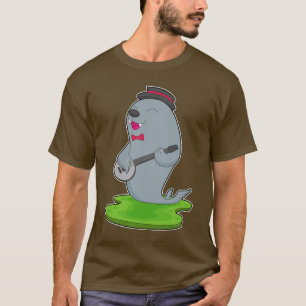 Seal Musician Guitar Music T-Shirt