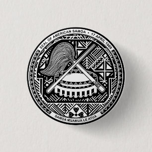 Seal of American Samoa 1 Inch Round Button