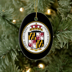Seal of Anne Arundel County, MD Ceramic Ornament