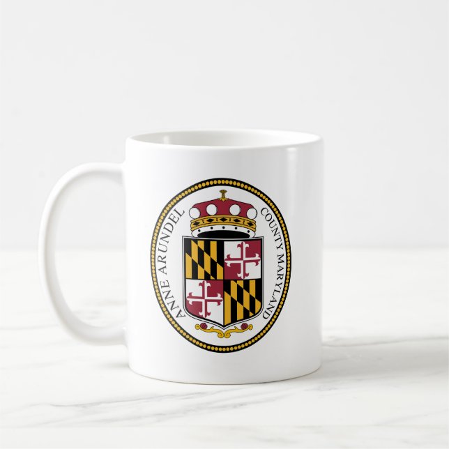 Seal of Anne Arundel County, MD Coffee Mug (Left)