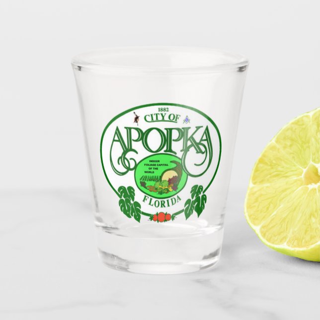 Seal of Apopka, Florida Shot Glass (Front)