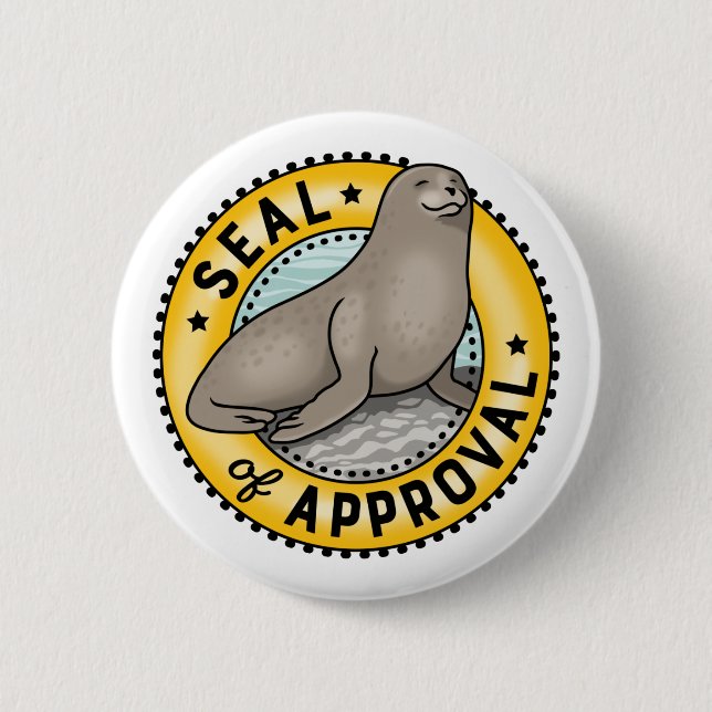 Seal of Approval 2 Inch Round Button (Front)