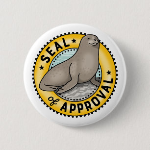 Seal of Approval 2 Inch Round Button