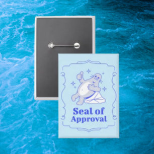 Seal of Approval Funny Seal Button