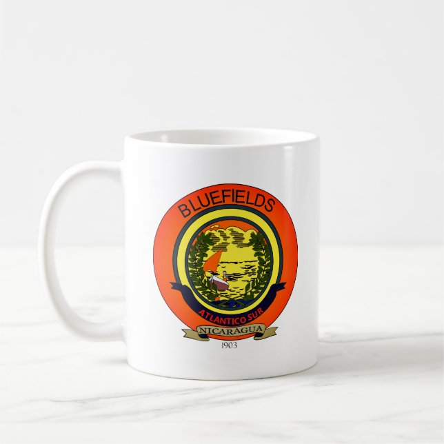Seal of Bluefields, Nicaragua Coffee Mug (Left)