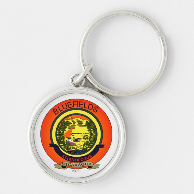 Seal of Bluefields, Nicaragua Keychain (Front)
