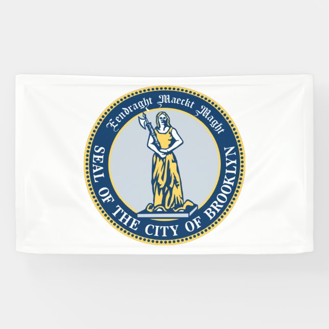 Seal of Brooklyn (Borough in New York City) Banner (Horizontal)