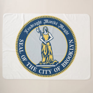 Seal of Brooklyn (Borough in New York City) Sherpa Blanket