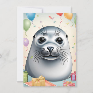 Seal of Celebration: Birthday Card Template