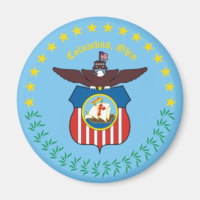 Seal of Columbus, Ohio Magnet (Front)