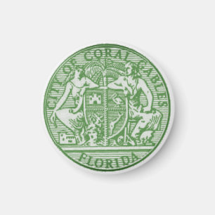 Seal of Coral Gables, Florida Magnet
