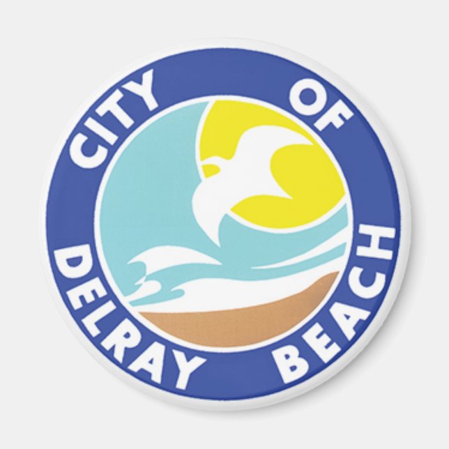Seal of Delray Beach, Florida Magnet (Front)