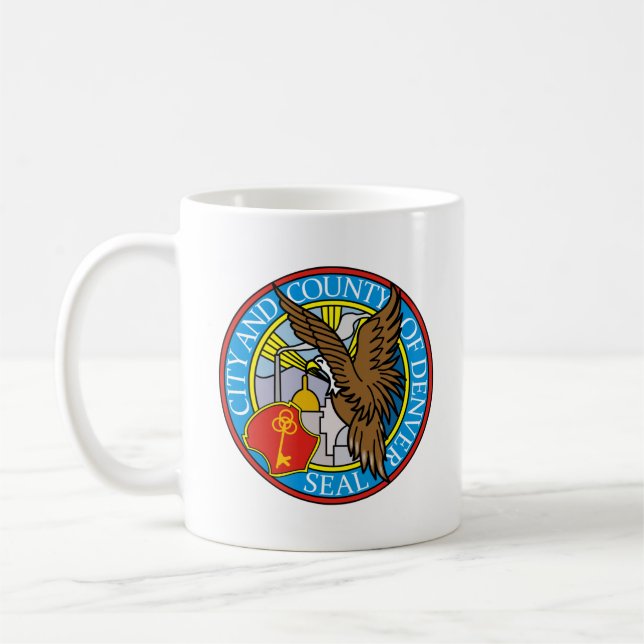 Seal of Denver, Colorado Coffee Mug (Left)