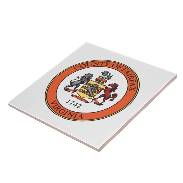 Seal of Fairfax County, Virginia Tile (Side)