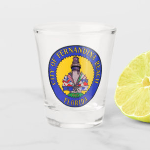 Seal of Fernandina Beach, Florida Shot Glass