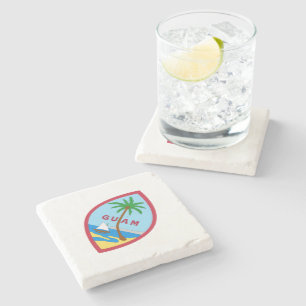 Seal of Guam Stone Coaster
