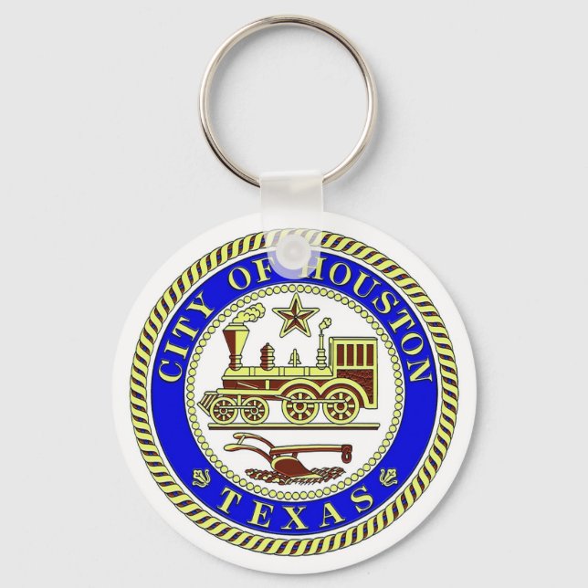 Seal of Houston Keychain (Front)