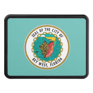 Seal of Key West, Florida Trailer Hitch Cover