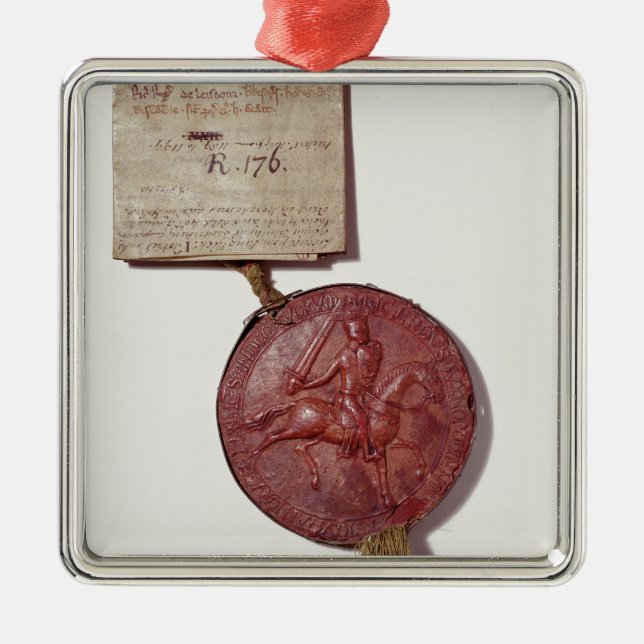 Seal of King Richard I Metal Ornament (Front)