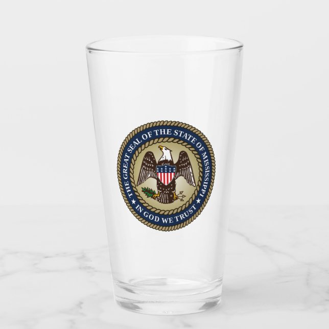 Seal of Mississippi Glass (Front)
