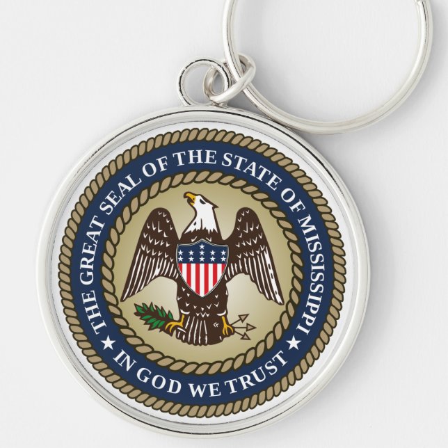 Seal of Mississippi Keychain (Front)