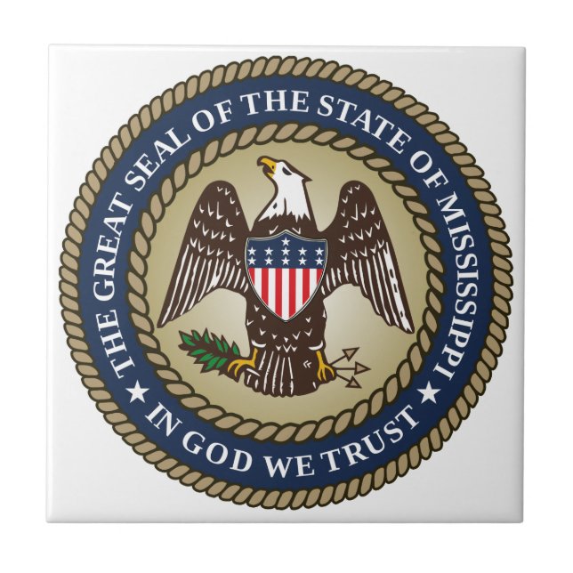 Seal of Mississippi Tile (Front)