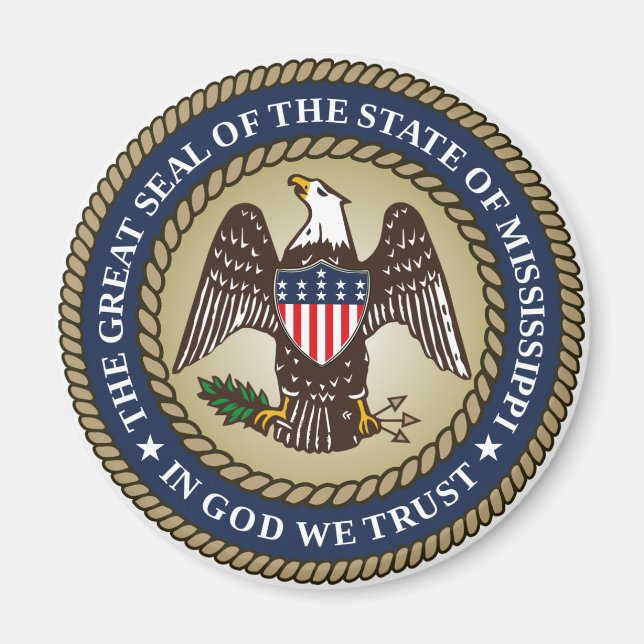Seal of Mississippi (US State) Magnet (Front)