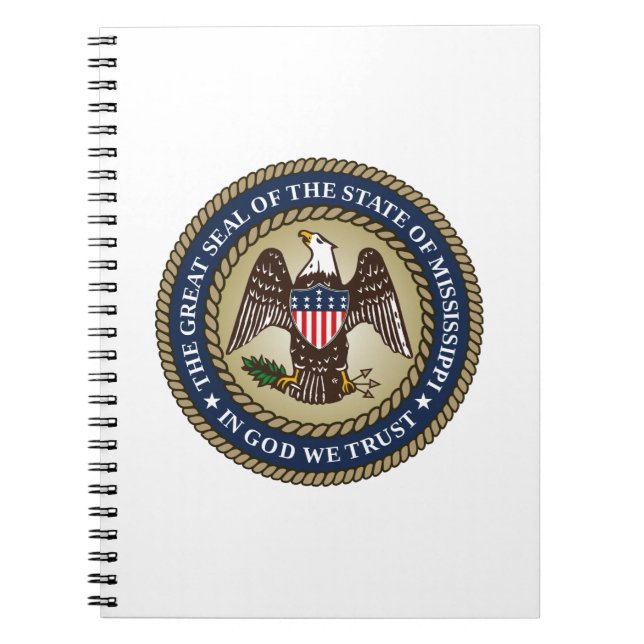 Seal of Mississippi (US State) Notebook (Front)