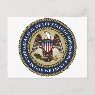 Seal of Mississippi (US State) Postcard