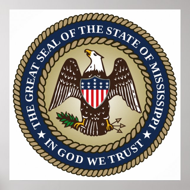 Seal of Mississippi (US State) Poster (Front)