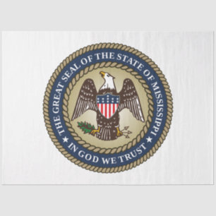 Seal of Mississippi (US State) Tissue Paper