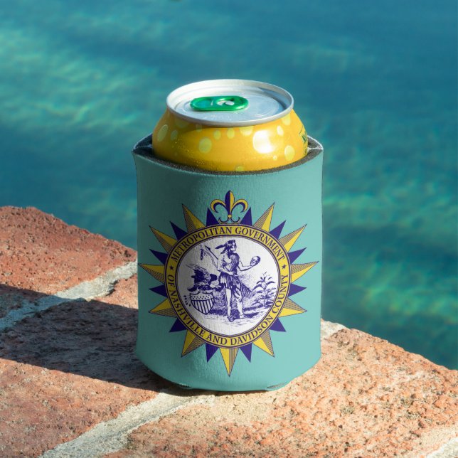 Seal of Nashville, Tennessee Can Cooler (In Situ Pool)