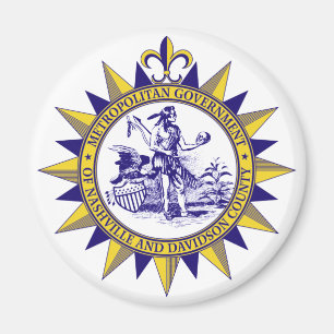 Seal of Nashville, Tennessee Magnet