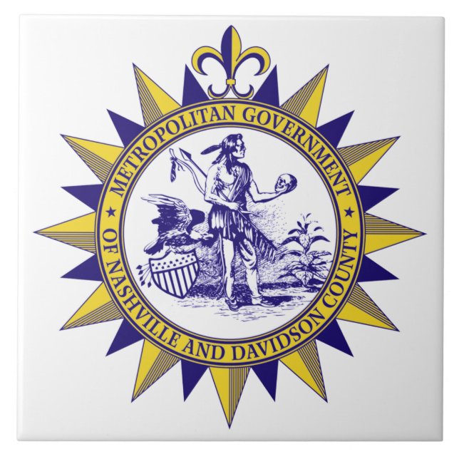 Seal of Nashville (Tennessee) Tile (Front)