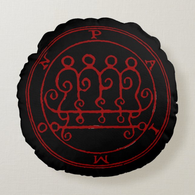 Seal of Paimon Ultimate Custom Round Pillow (Front)