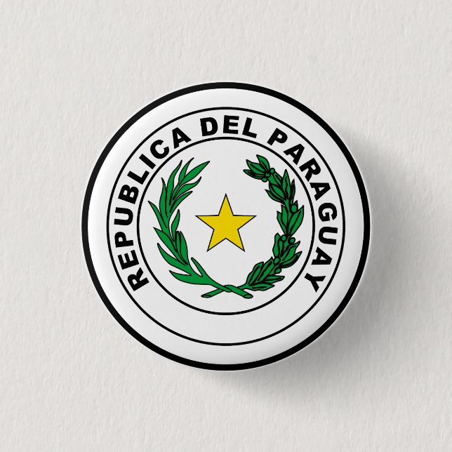 Seal of Paraguay 1 Inch Round Button (Front)