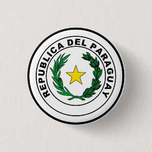 Seal of Paraguay 1 Inch Round Button