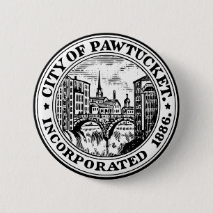 Seal of Pawtucket, Rhode Island 2 Inch Round Button