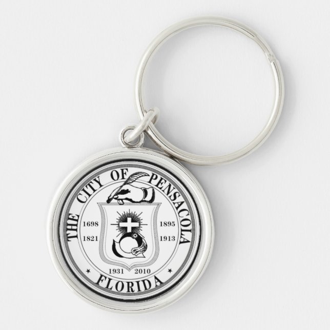 Seal of Pensacola, Florida Keychain (Front)