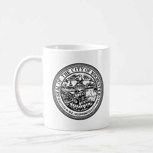 Seal of Rochester, NY Coffee Mug (Left)