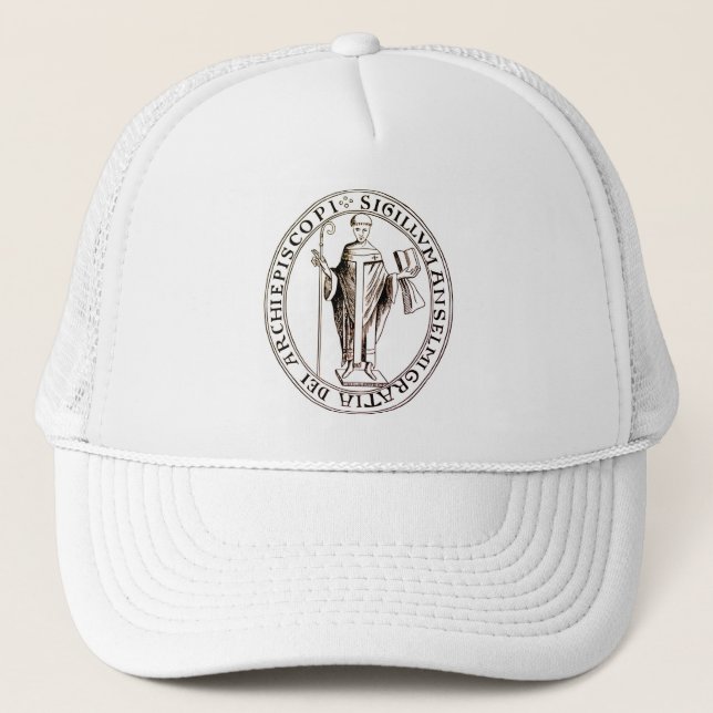 Seal of Saint Anselm of Canterbury Trucker Hat (Front)