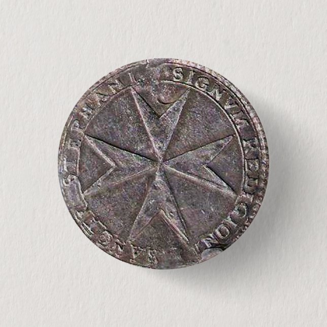Seal of St. Stephen Tuscany Medici 1 Inch Round Button (Front)