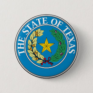 Seal of Texas 2 Inch Round Button