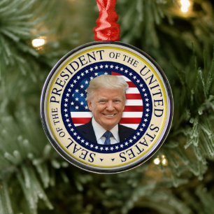 Seal of the 47th President Trump won 2024 Metal Ornament