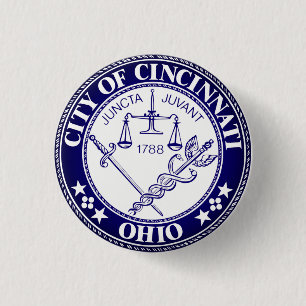 Seal of the City of Cincinnati, Ohio 1 Inch Round Button