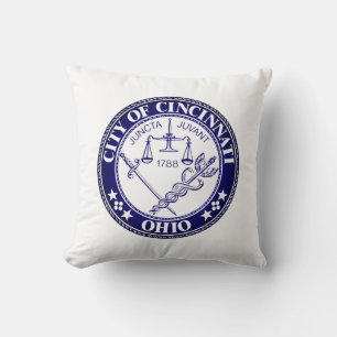 Seal of the City of Cincinnati, Ohio Throw Pillow